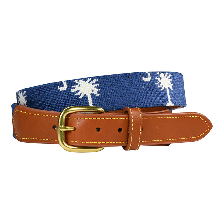 Hand-Stitched Needlepoint Belts