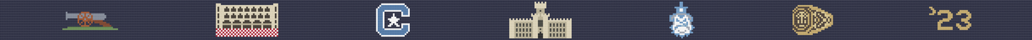 Personalized - The Citadel Hand-stitched Needlepoint Belt - Officially Licensed