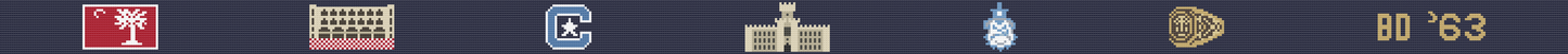 Personalized - The Citadel Hand-stitched Needlepoint Belt - Officially Licensed