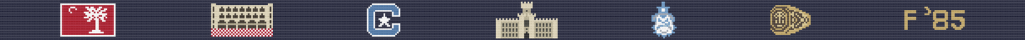 Personalized - The Citadel Hand-stitched Needlepoint Belt - Officially Licensed