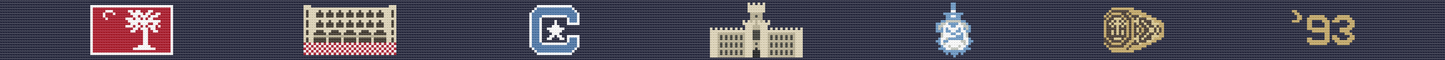Personalized - The Citadel Hand-stitched Needlepoint Belt - Officially Licensed