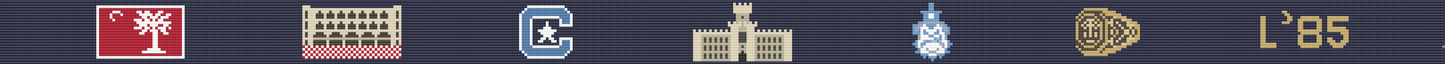 Personalized - The Citadel Hand-stitched Needlepoint Belt - Officially Licensed