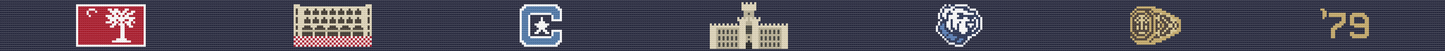 Personalized - The Citadel Hand-stitched Needlepoint Belt - Officially Licensed