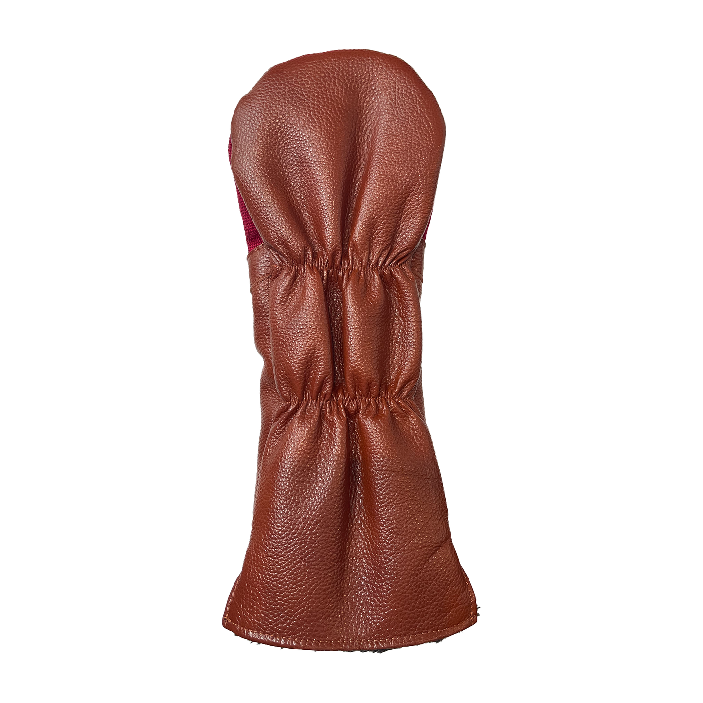 high quality leather gold headcover back