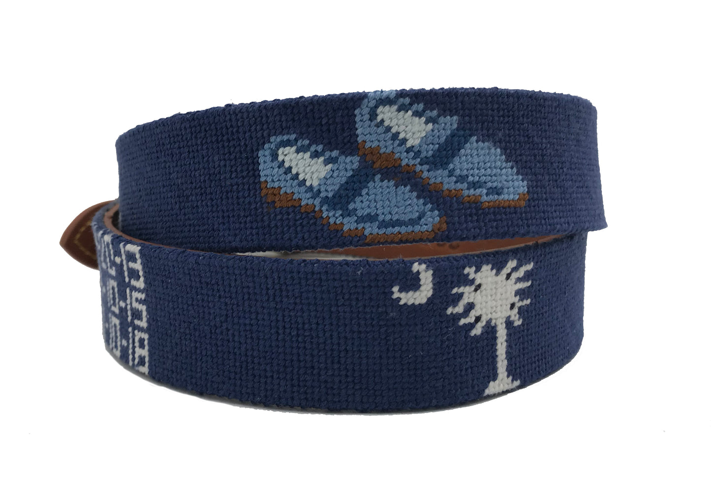 handstitched needle-point belts custom design sample - charlestonbelt.com