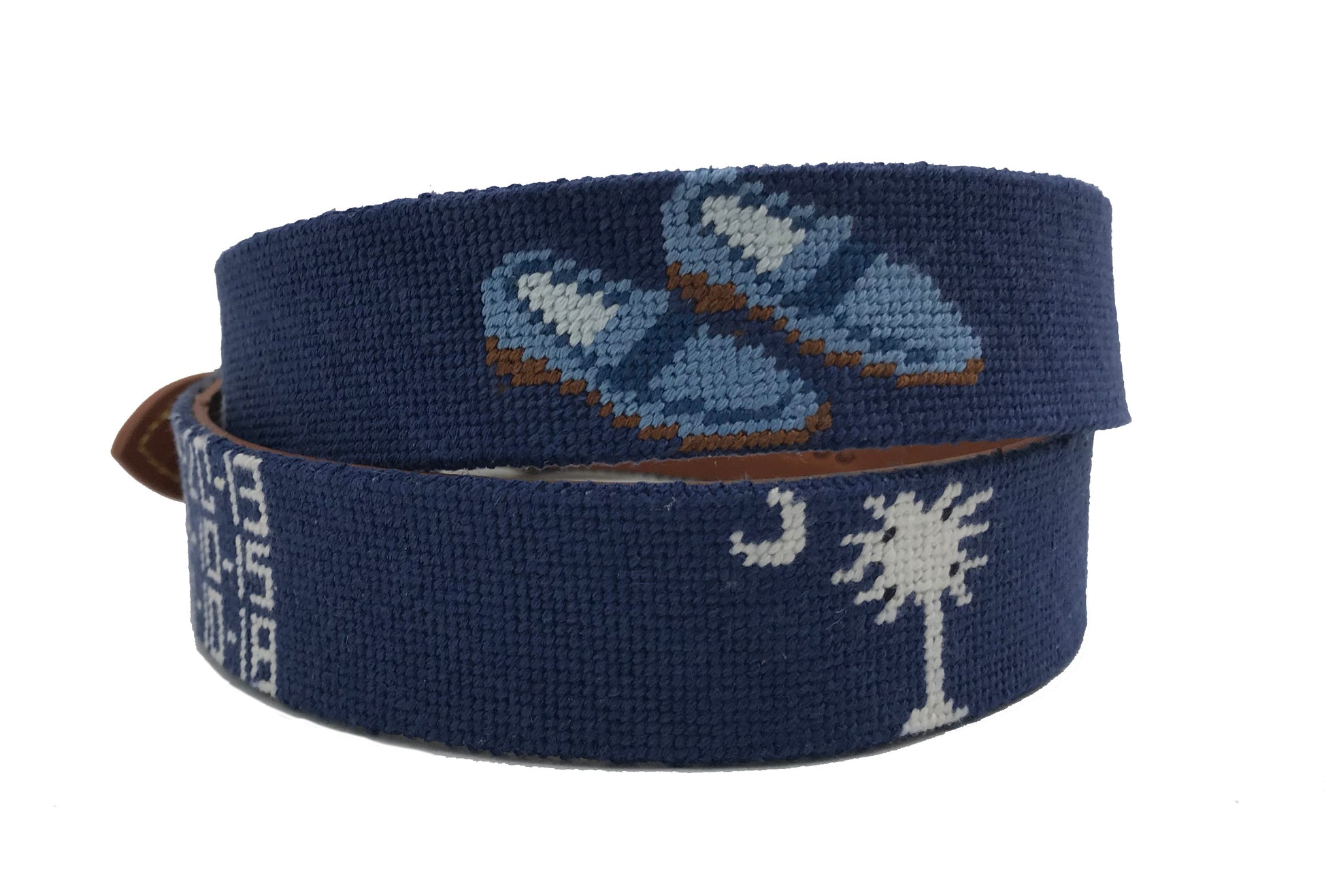 handstitched needle-point belts custom design sample - charlestonbelt.com
