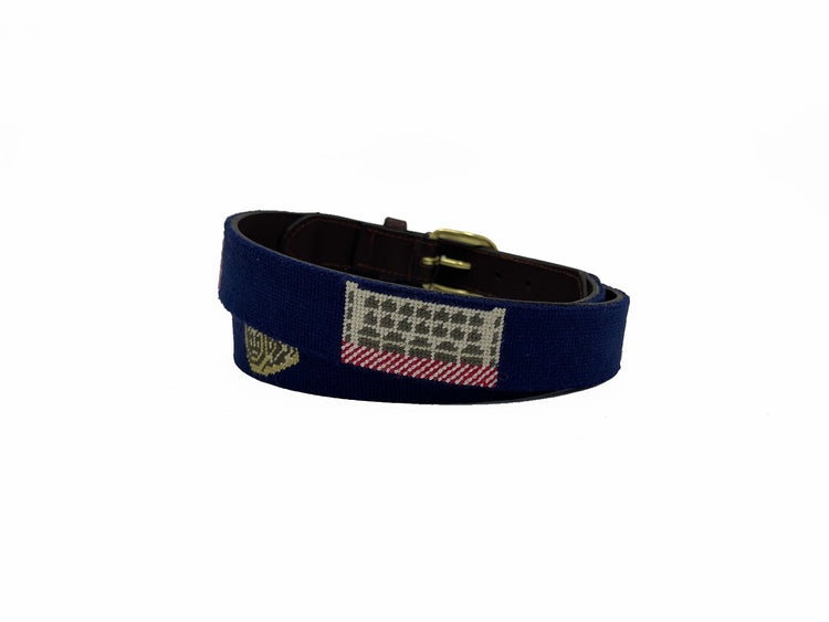 Stock Design - The Citadel Days - Officially Licensed - Hand-stitched Needlepoint Belt