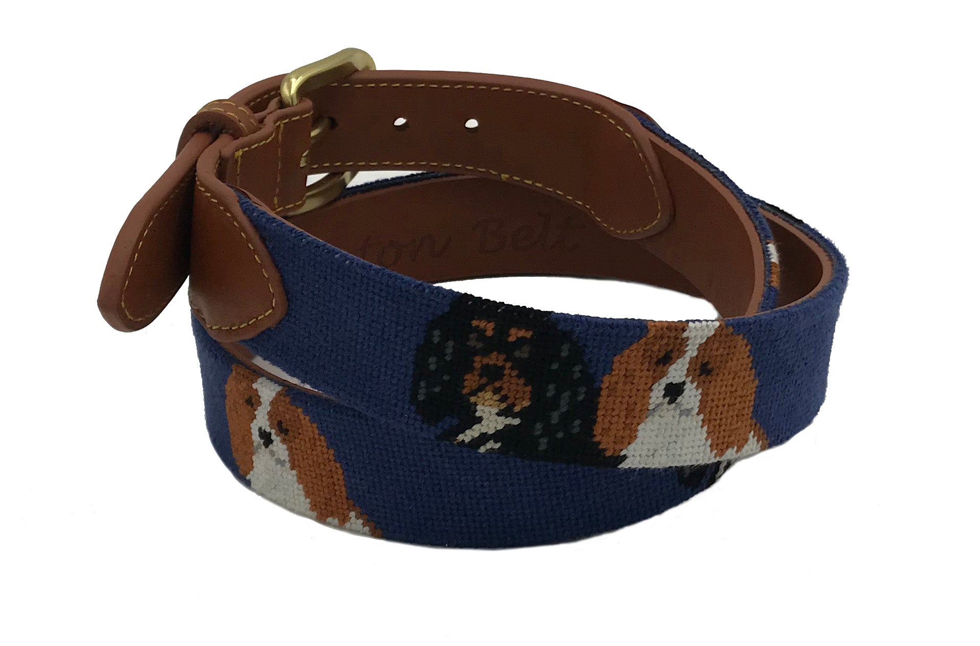 handstitched needle-point belts custom design sample - charlestonbelt.com