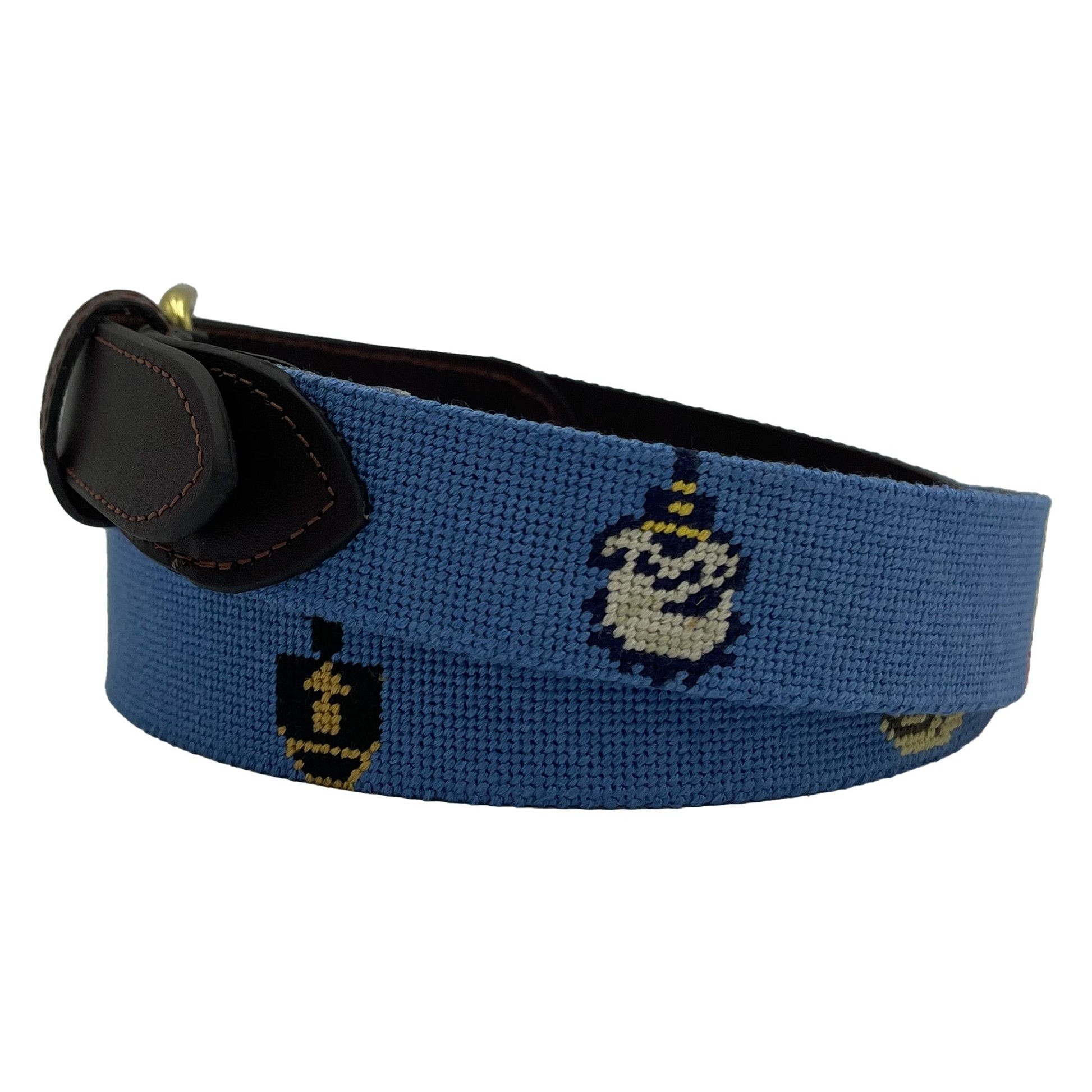 the Citadel spike needlepoint leather belt