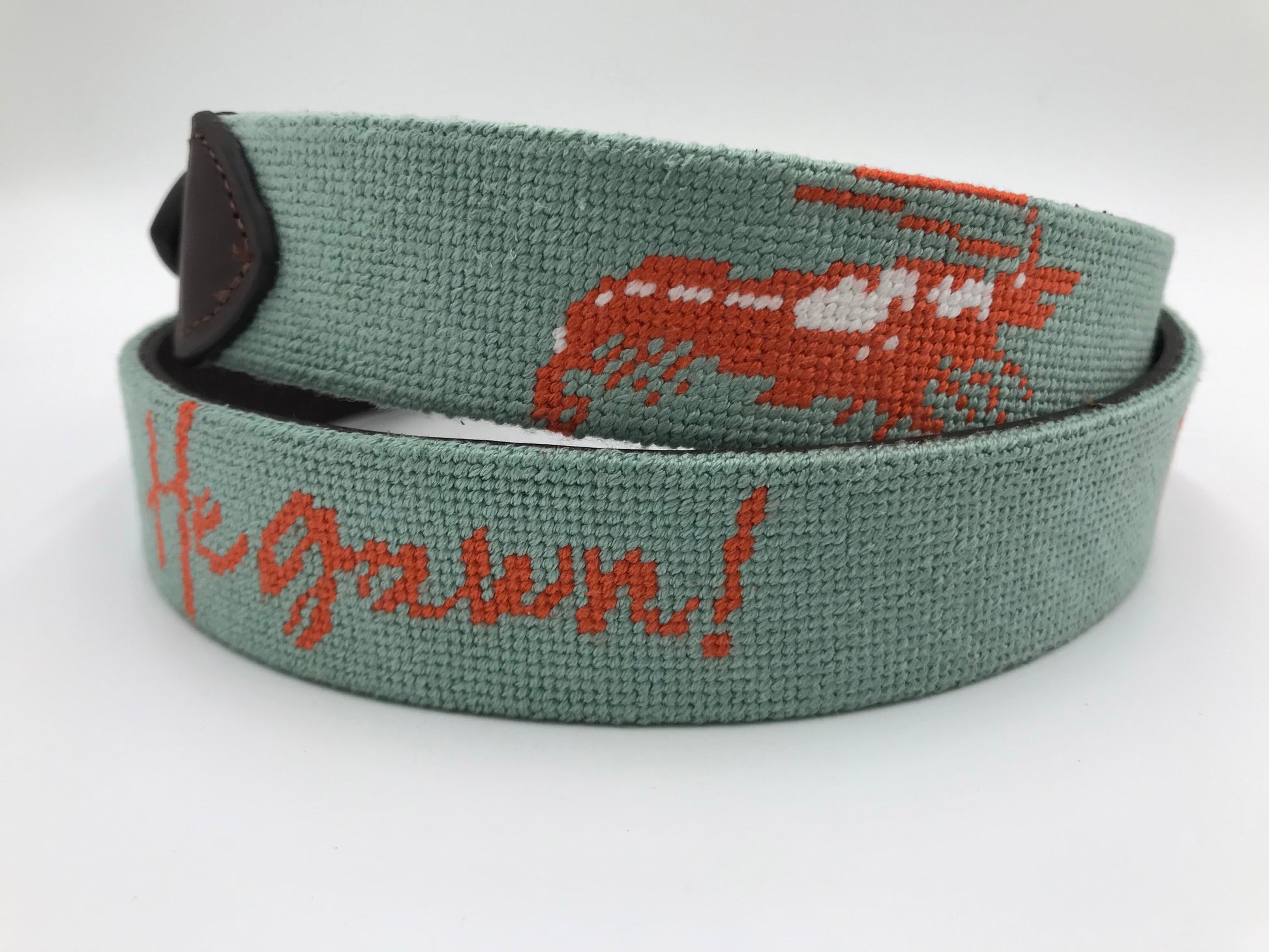 handstitched needle-point belts custom design sample - charlestonbelt.com