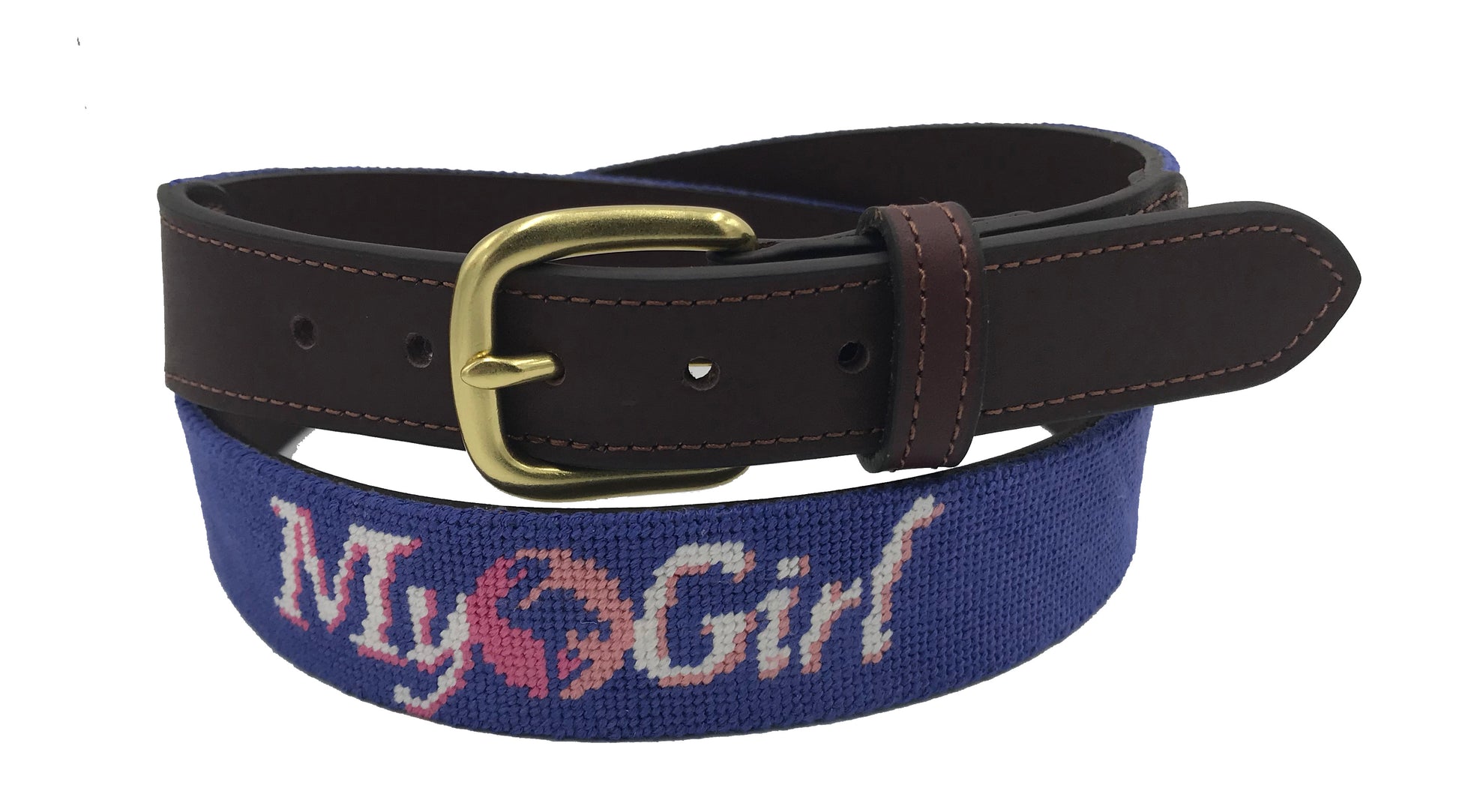 handstitched needle-point belts custom design sample - charlestonbelt.com