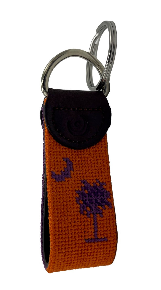 Key Fob - Palmetto Moon Orange Purple Combo