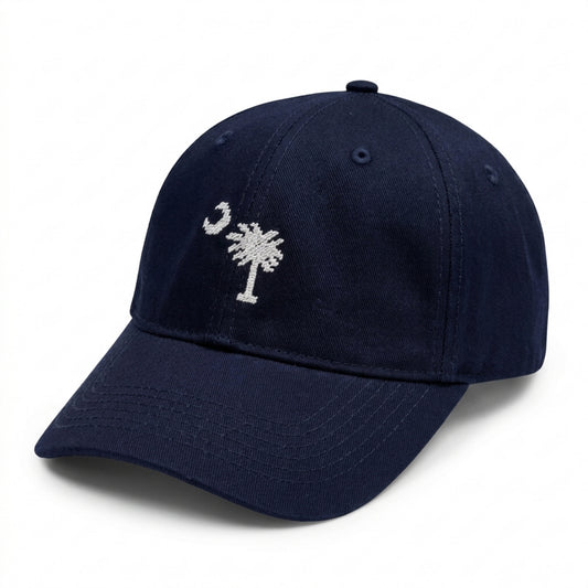 navy blue cap with sc flag on a white background
