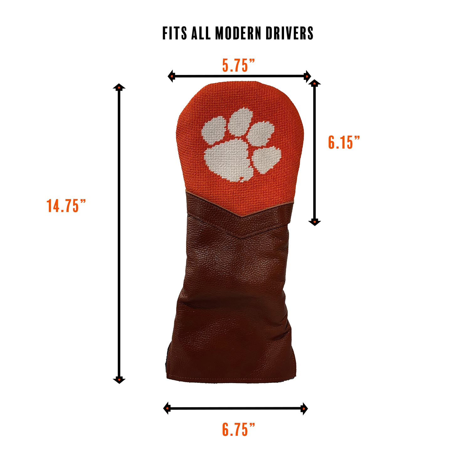 Clemson Paw Golf Club Headcovers Officially Licensed