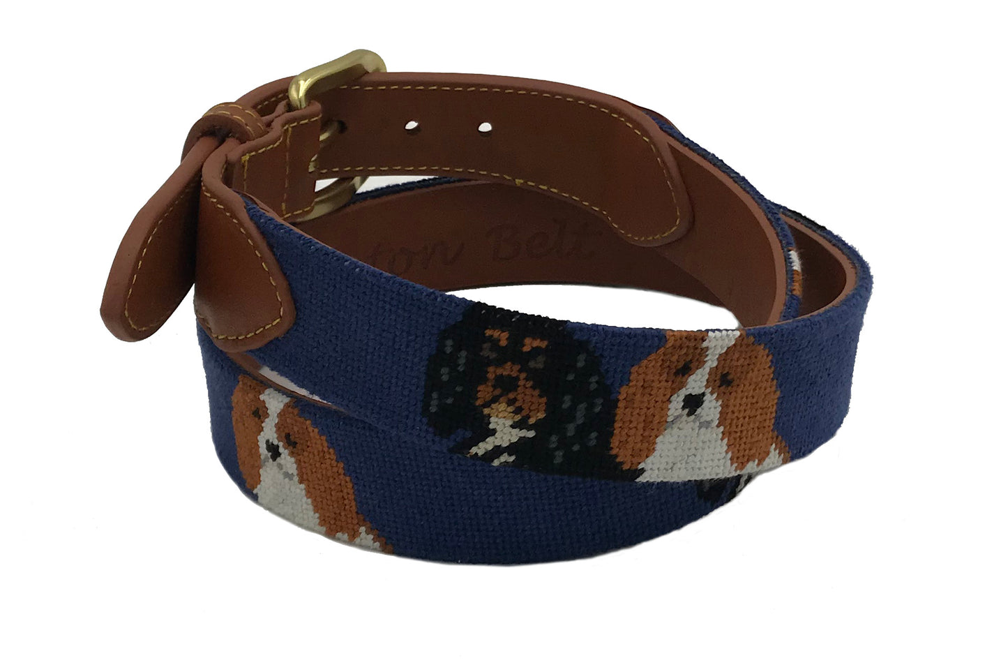 handstitched needle-point belts custom design sample - charlestonbelt.com