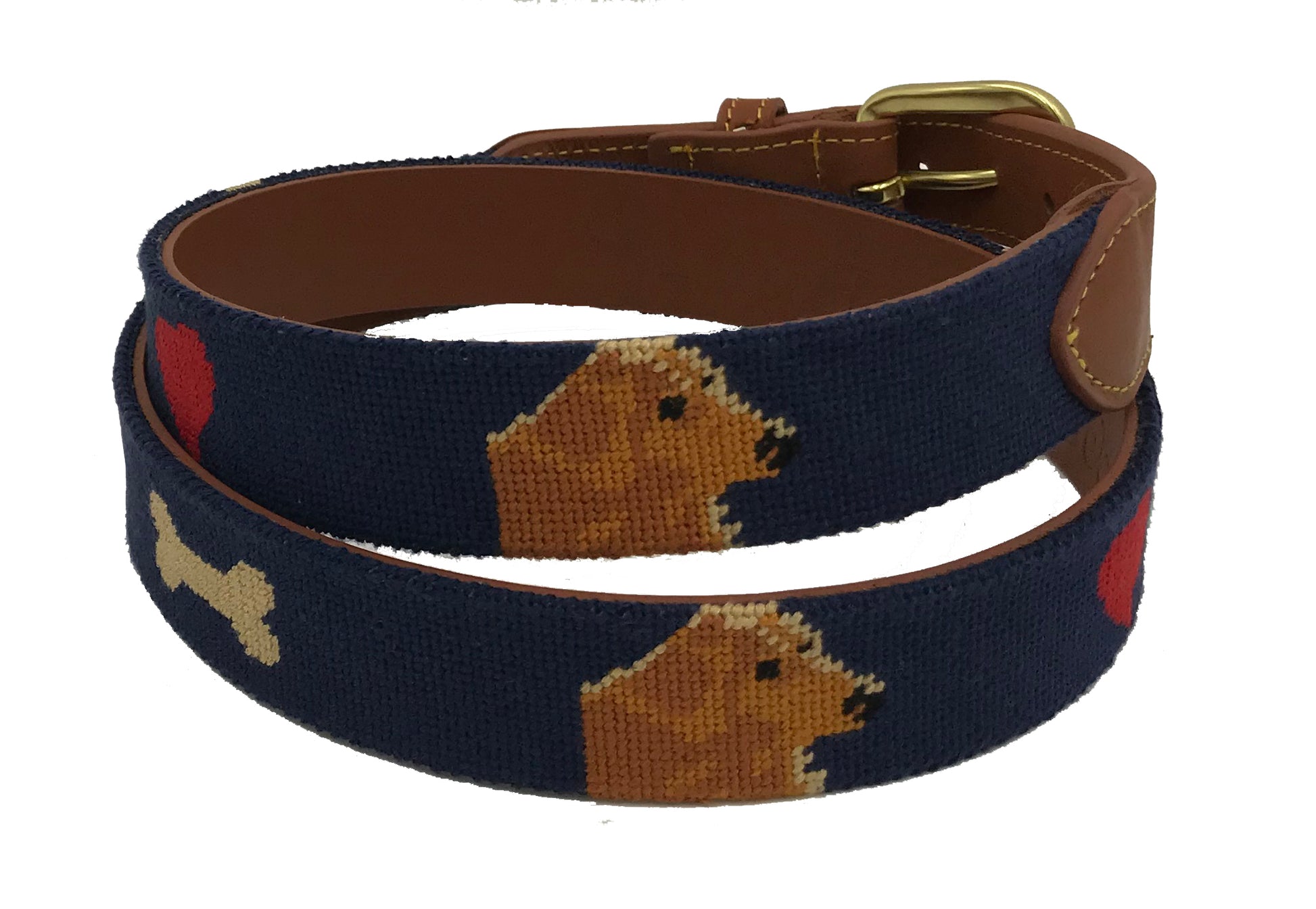handstitched needle-point belts custom design sample - charlestonbelt.com