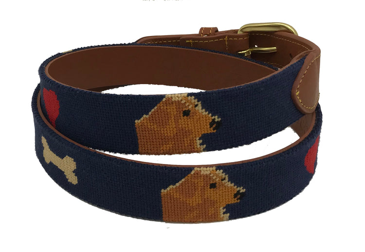 handstitched needle-point belts custom design sample - charlestonbelt.com